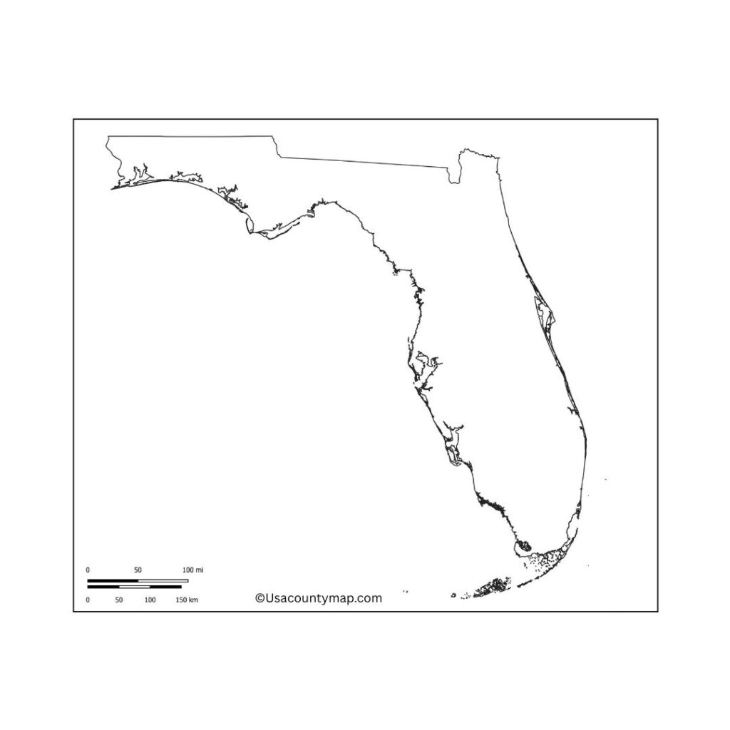 Blank Florida Map