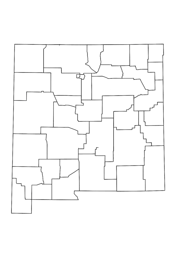 Blank New Mexico Map