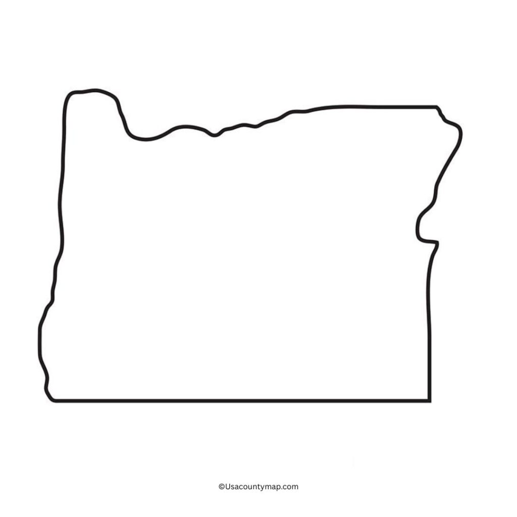 Blank Oregon Map