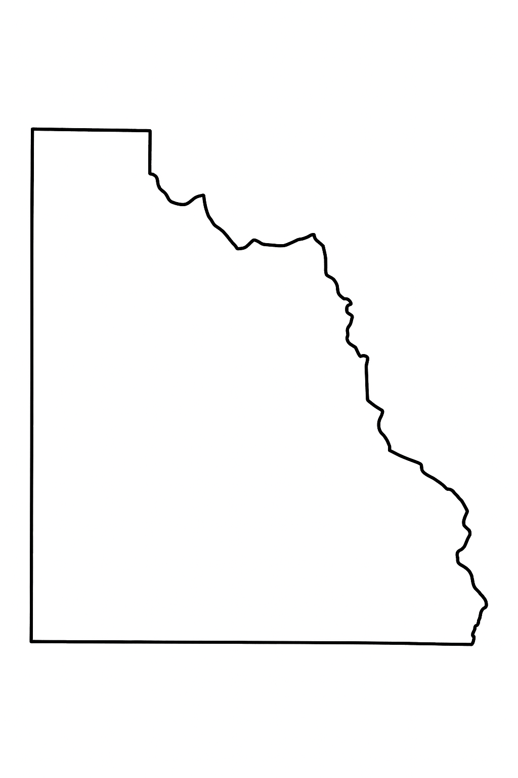 Blank Utah County Map