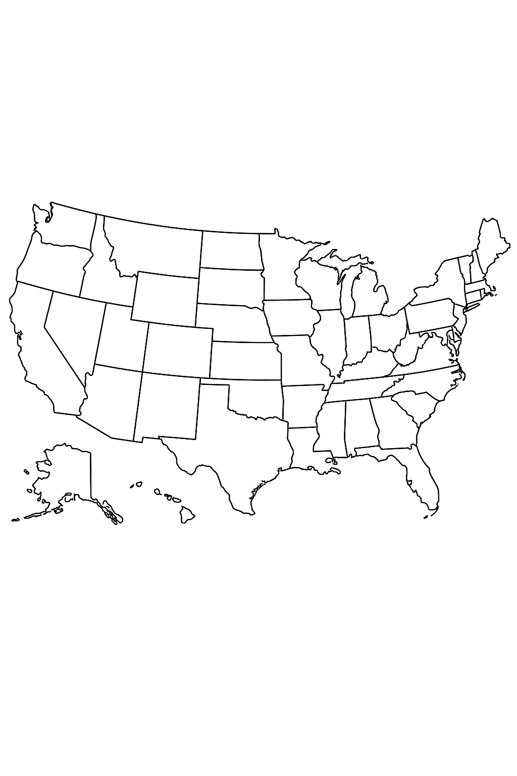USA Map with States