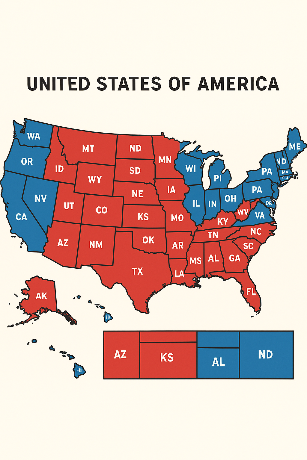 United States Political Map