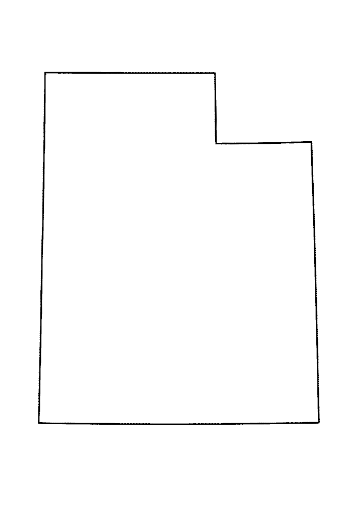 Blank Utah Map