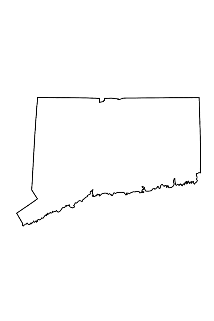 Blank Connecticut Map