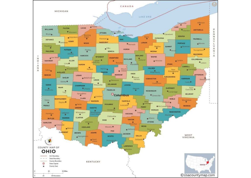 Ohio County Map